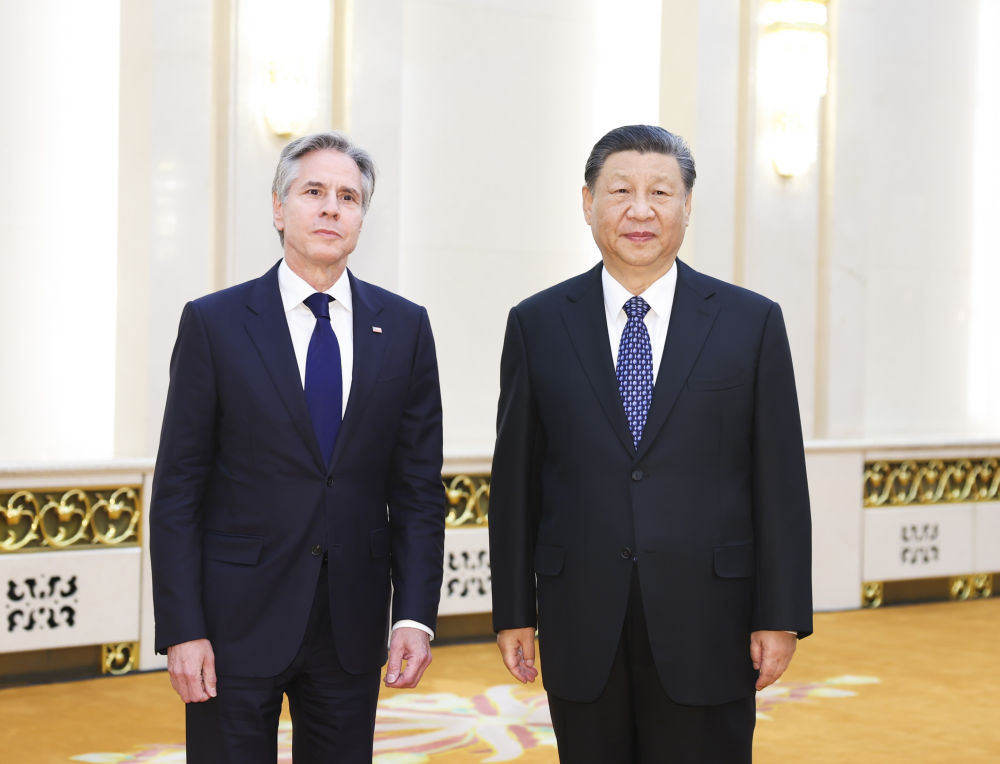 簡訊：習(xí)近平會見美國國務(wù)卿布林肯