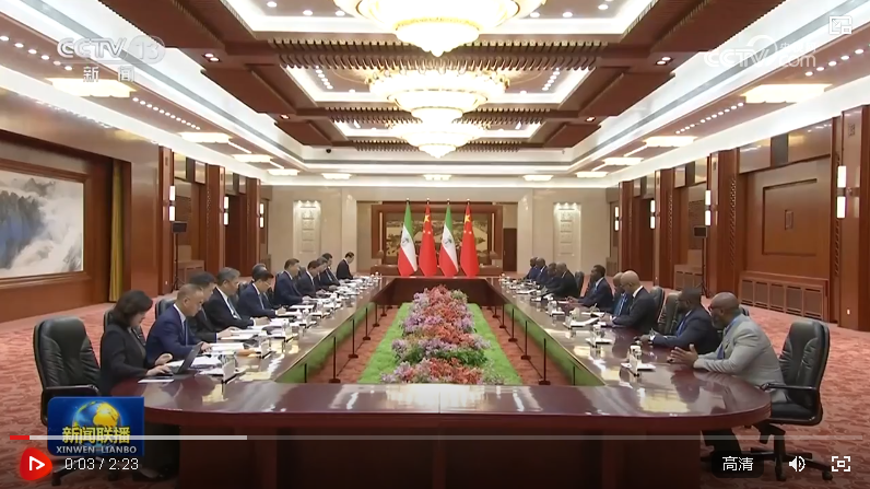 習(xí)近平會見赤道幾內(nèi)亞總統(tǒng)奧比昂