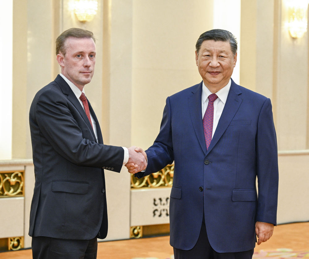 習(xí)近平會(huì)見(jiàn)美國(guó)總統(tǒng)國(guó)家安全事務(wù)助理沙利文