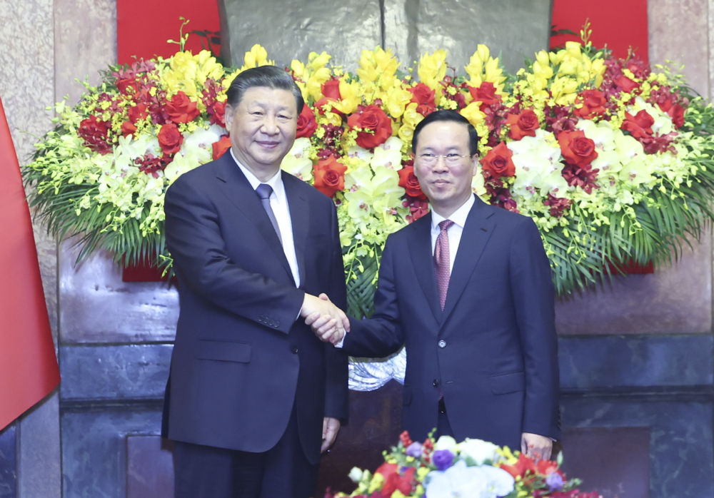 習(xí)近平同越南國(guó)家主席武文賞舉行會(huì)談