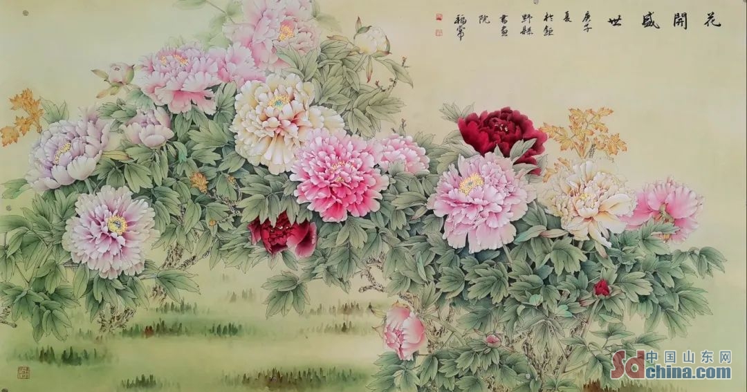 菏澤市巨野縣：多維度構(gòu)塑工筆牡丹畫文化價(jià)值