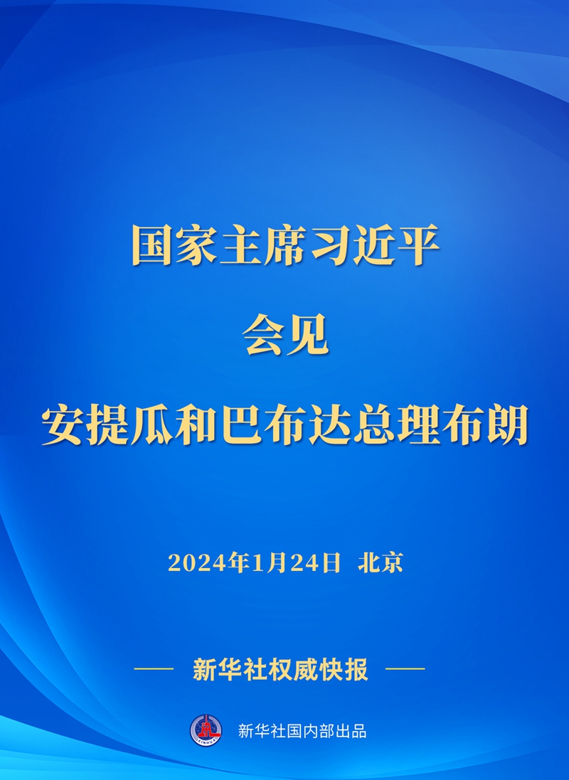 新華社權(quán)威快報(bào)丨習(xí)近平會(huì)見(jiàn)安提瓜和巴布達(dá)總理布朗