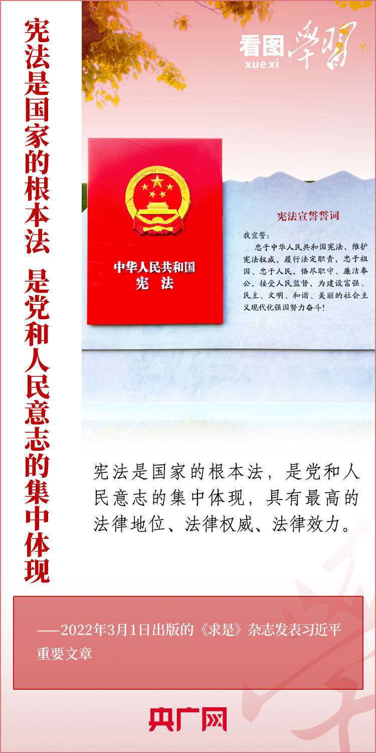 看圖學(xué)習(xí)丨弘揚(yáng)憲法精神 做憲法的忠實(shí)崇尚者、自覺遵守者、堅(jiān)定捍衛(wèi)者