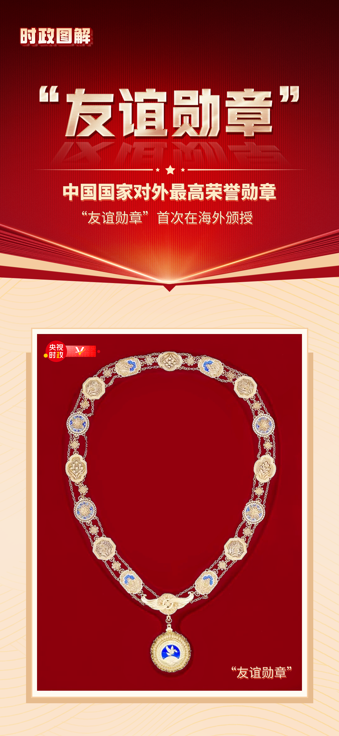 時(shí)政圖解丨讀懂習(xí)近平主席授予塔吉克斯坦總統(tǒng)的這枚勛章