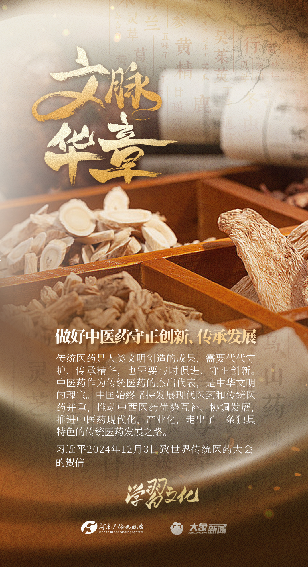 文脈華章|做好中醫(yī)藥守正創(chuàng)新、傳承發(fā)展