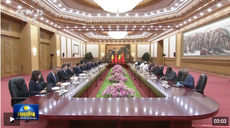 習近平會見乍得總統(tǒng) 中乍關系提升為戰(zhàn)略伙伴關系